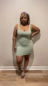 Girly Girl Dress (Mint)