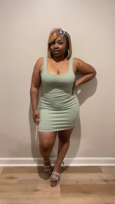 Girly Girl Dress (Mint)