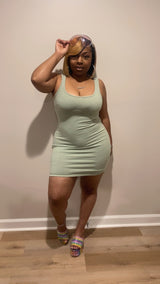 Girly Girl Dress (Mint)