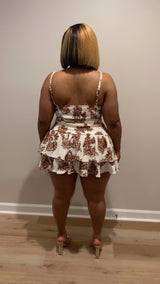 Lotus Skirt Set (Brown)