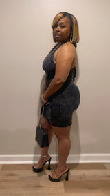 Cargo Halter Dress (Black)