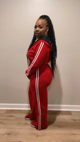 Swaggy Chill Jumpsuit (Red)
