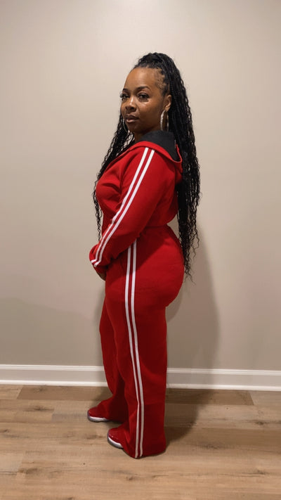 Swaggy Chill Jumpsuit (Red)