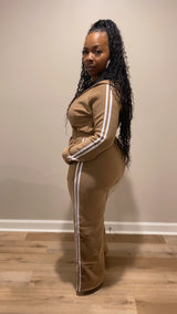 Swaggy Chill Jumpsuit (Mocha)