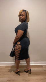 Peekaboo Dress (Black)