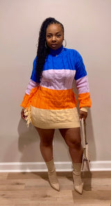Vibrant Sweater Dress