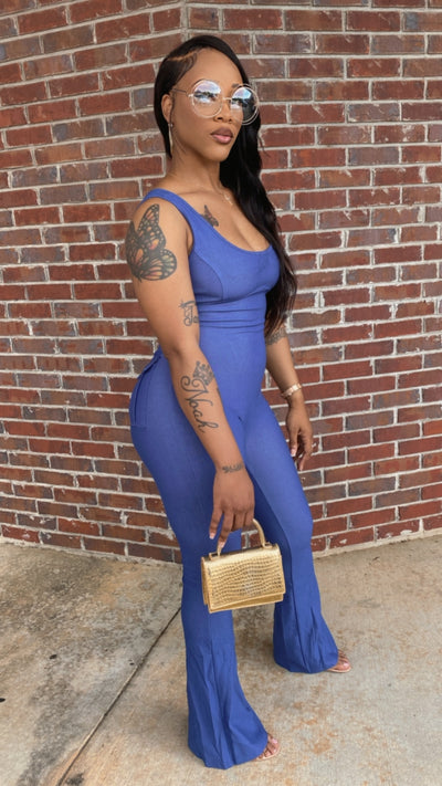 Denim Blue Jumpsuit