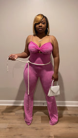 Daisy Jumpsuit (Pink)