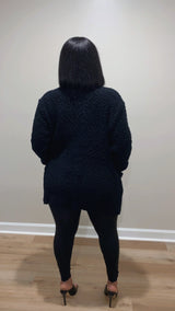 Comfy Cardigan Set (Black)