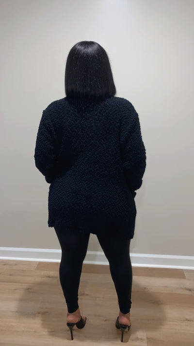 Comfy Cardigan Set (Black)