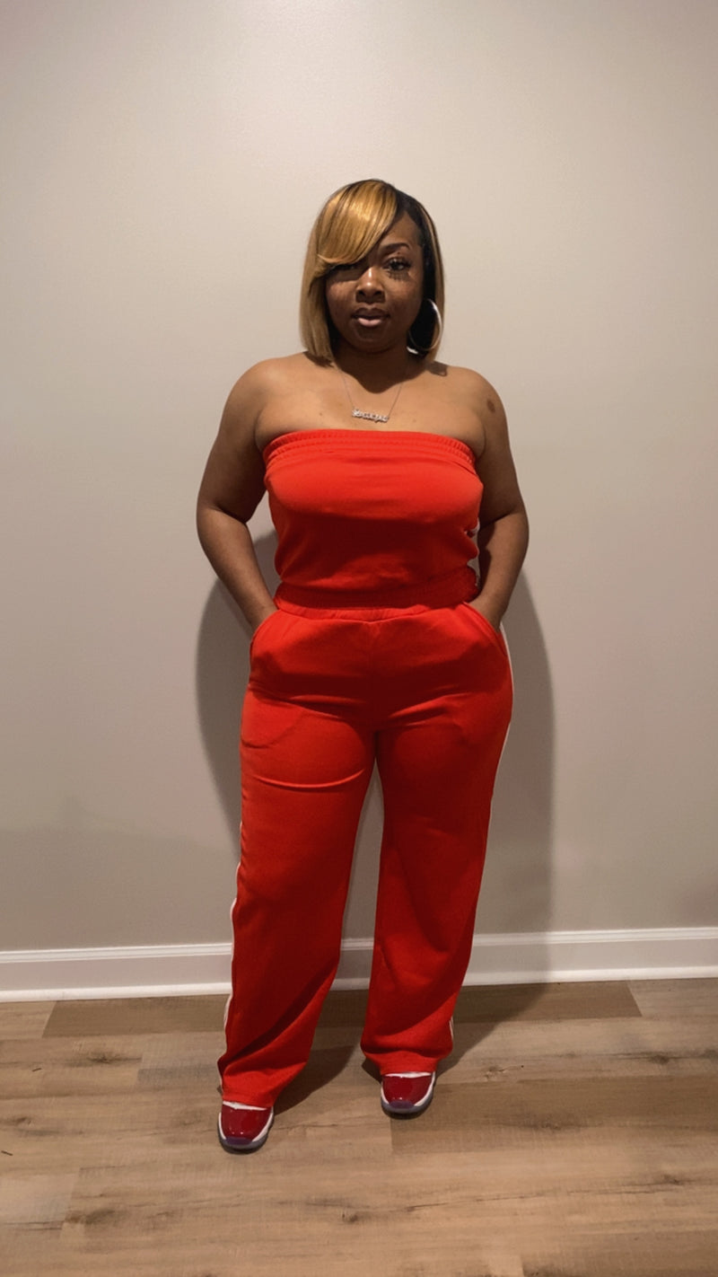 Swaggy Tube Jumpsuit (Red)
