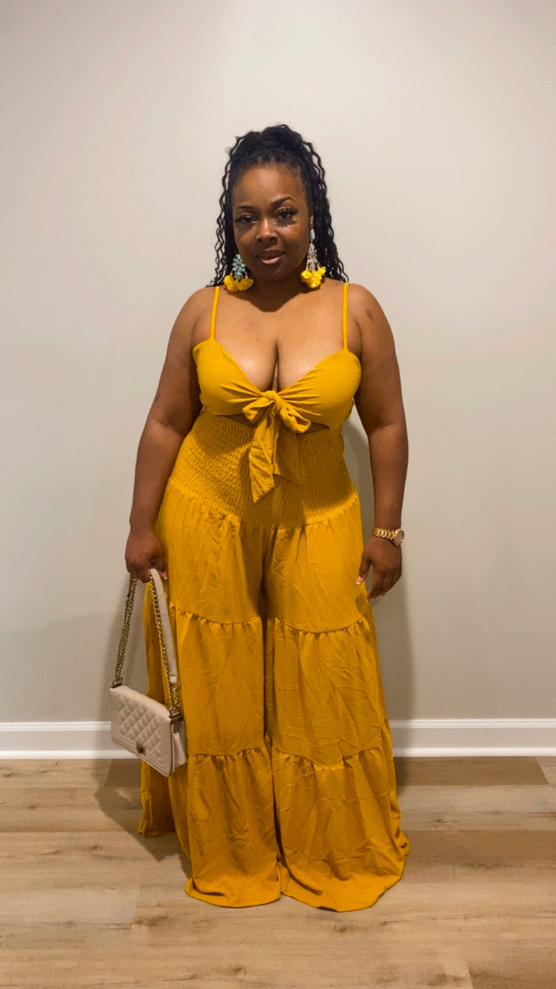 Lily Jumpsuit (Mustard)