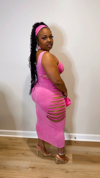Bombshell Dress (Fuchsia)