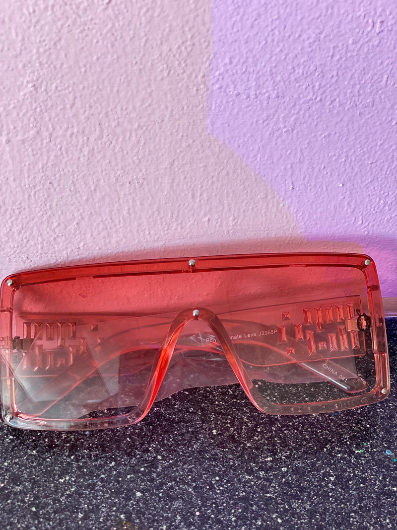 Sunglasses (Clear/Red)