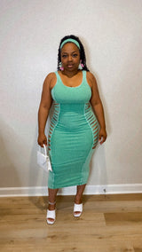 Bombshell Dress (Spring Green)