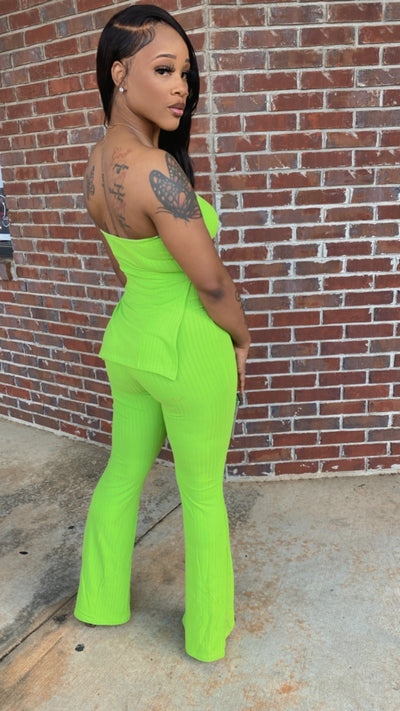 Ribbed Tube Set (Lime)