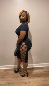 Peekaboo Dress (Black)