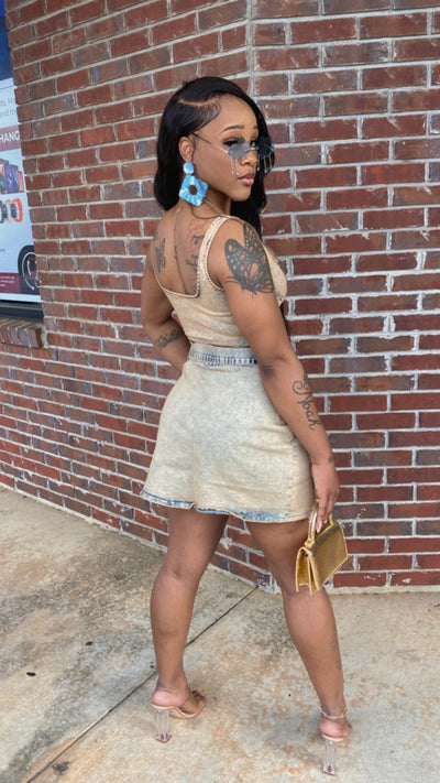 Denim Split Set