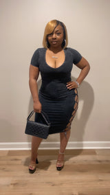 Peekaboo Dress (Black)