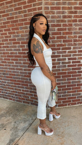 Jazzy Halter Set (White)