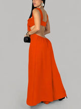Dolly Jumpsuit (Orange)