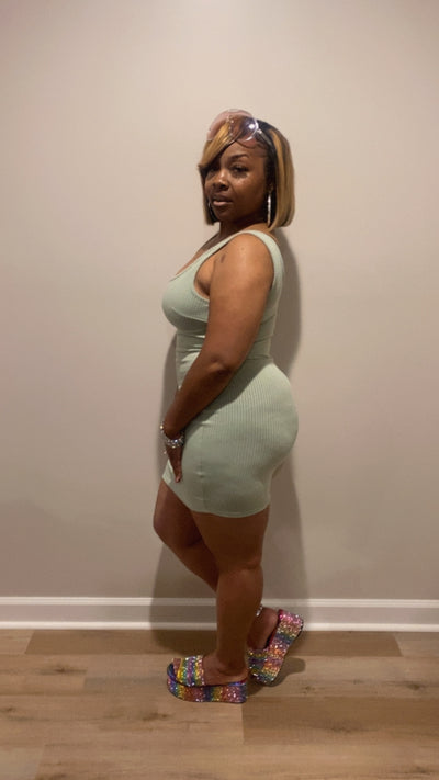 Girly Girl Dress (Mint)