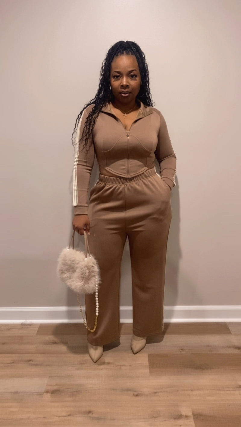 Corset Pants Set (Mocha)