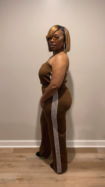 Swaggy Tube Jumpsuit (Brown)