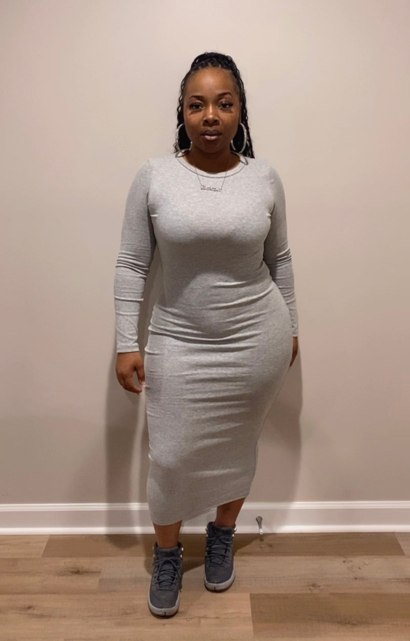 Ms. Body Dress (Grey)