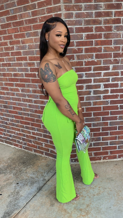 Ribbed Tube Set (Lime)