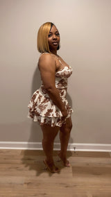 Lotus Skirt Set (Brown)