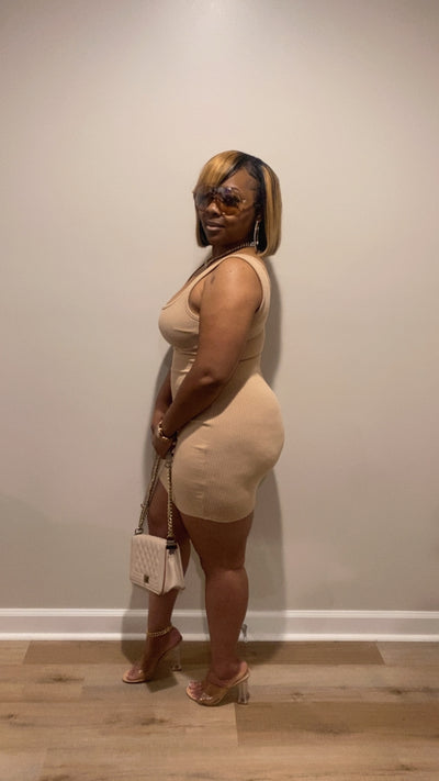 Girly Girl Dress (Sand)