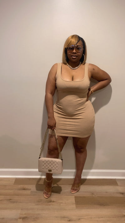 Girly Girl Dress (Sand)