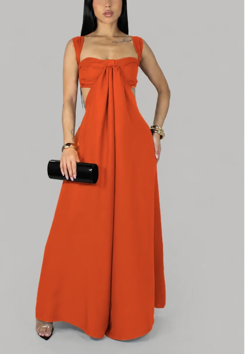 Dolly Jumpsuit (Orange)