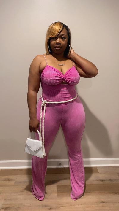 Daisy Jumpsuit (Pink)