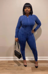 Open Back Jumpsuit (Very Navy)