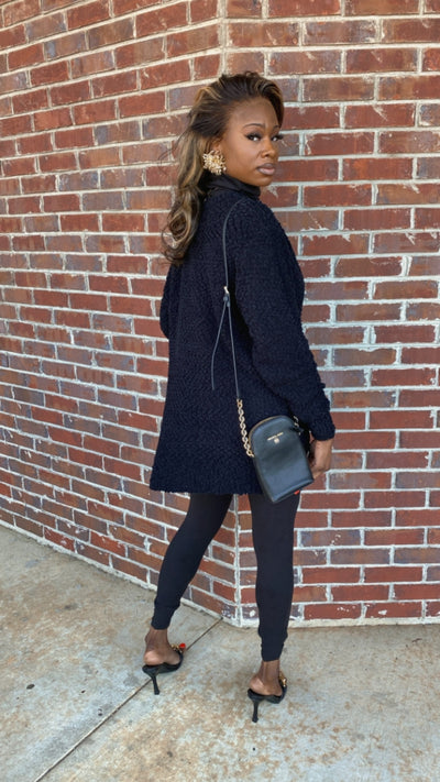 Cozy Cardigan Set (Black)