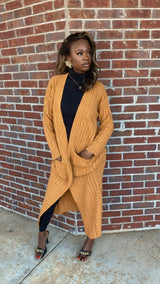 Maxi Cardigan (Caramel)
