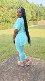So Chill Baddie Set (Aqua)