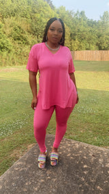 So Chill Baddie Set (Fuchsia)