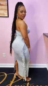 Frisky Fringe Dress (Gray)