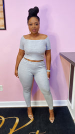 Ribbed Babe Set (Gray)