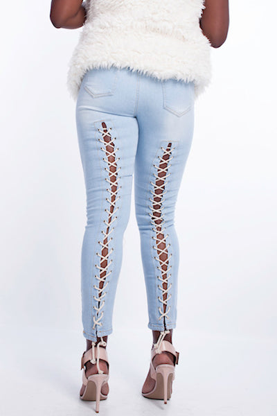 Lace Me Up Jeans