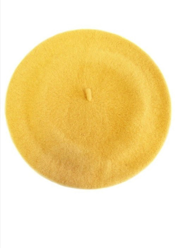 Beret Hat (Mustard)