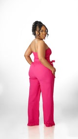 Sassy Tube Jumpsuit (Fuchsia)