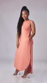 Comfy Vibe Dress (Ash Rose)