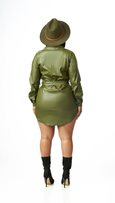Bad To The Bone Dress (Olive)