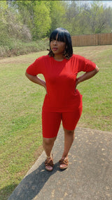 So Chill Short Set (Red)