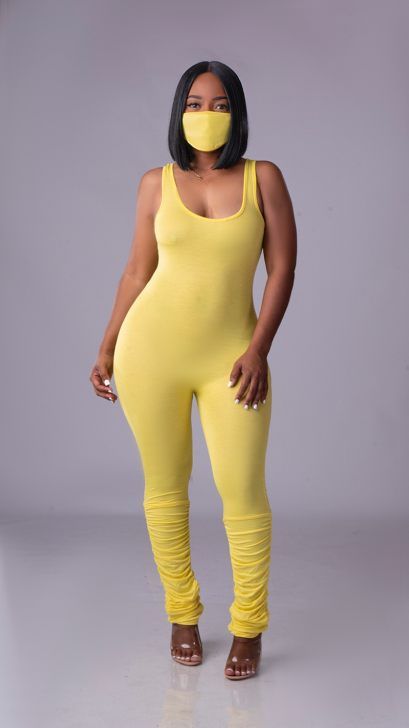 The Bodied Jumpsuit (Yellow)