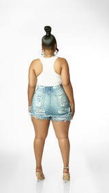 Distress Hottie Skort